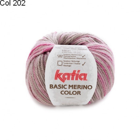 Laine Katia Basic Merino Color Couleur Marron Orange