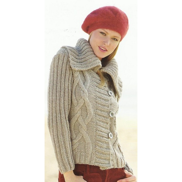 tricoter veste en laine femme