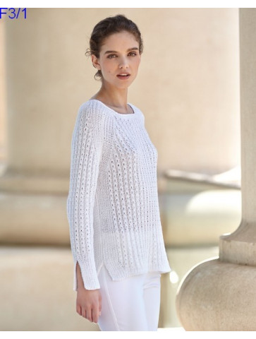 Modèle Pull Femme Laine Katia Concept coton All Seasons Cotton