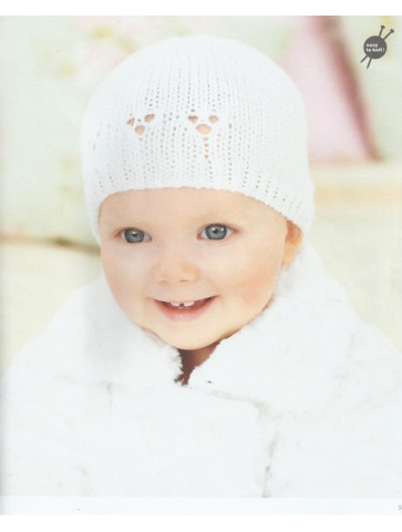 Modèle bonnet ajouré Rico Design Baby Soft