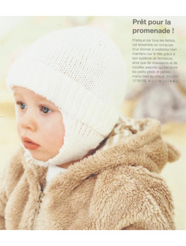 Modèle bonnet oreillettes baby soft rico design layette