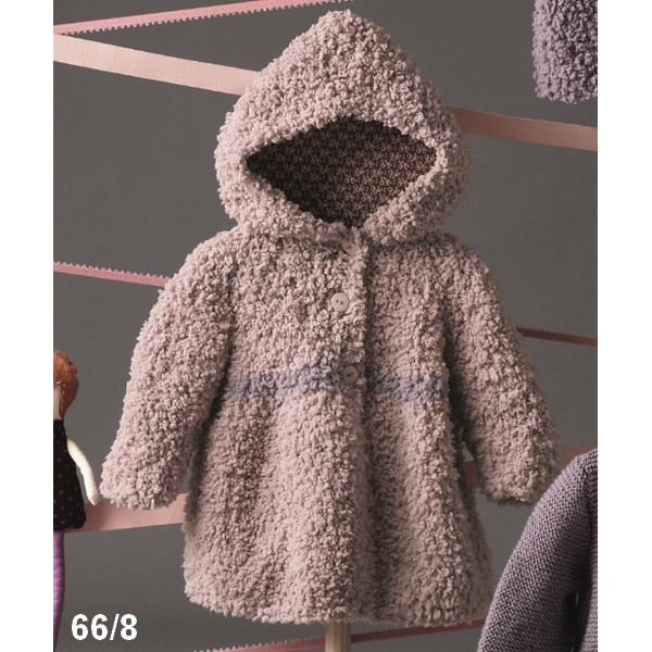 modèle manteau tricot fillette