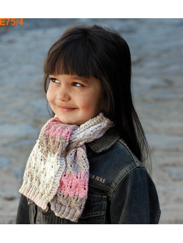 Modèle à tricoter gratuit Echarpe fille Laine Katia Merino Baby Plus